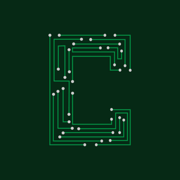 Letter C Circuit Board Design