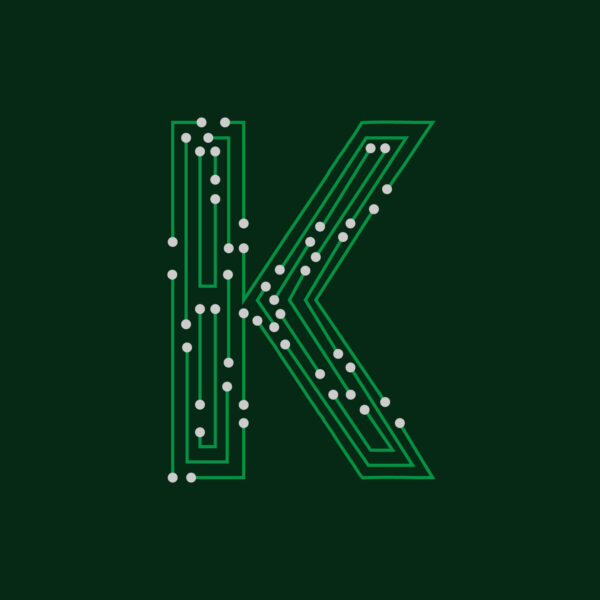 Letter K Circuit Board Design
